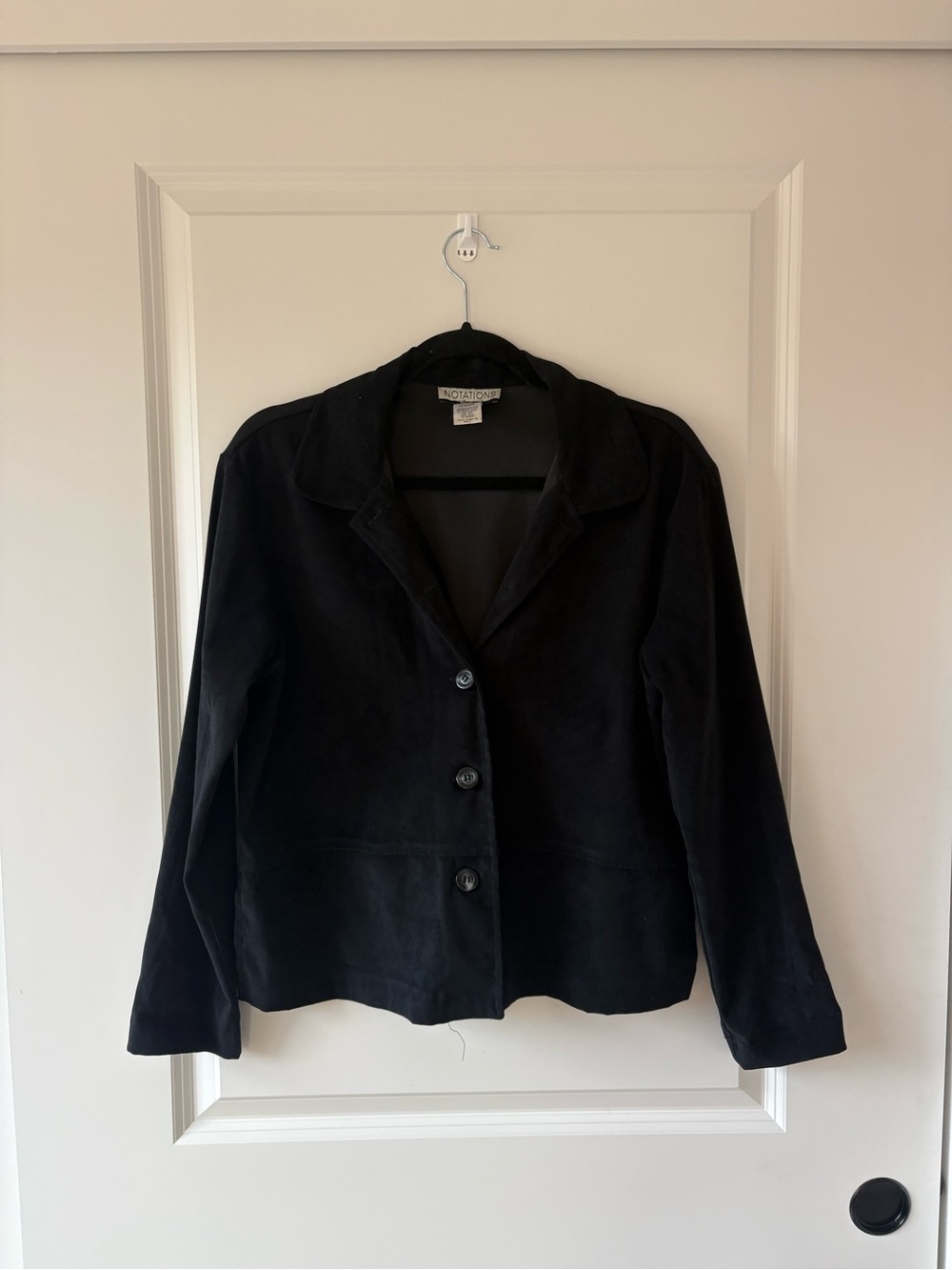 Notations Black Three-Button Blazer Jacket